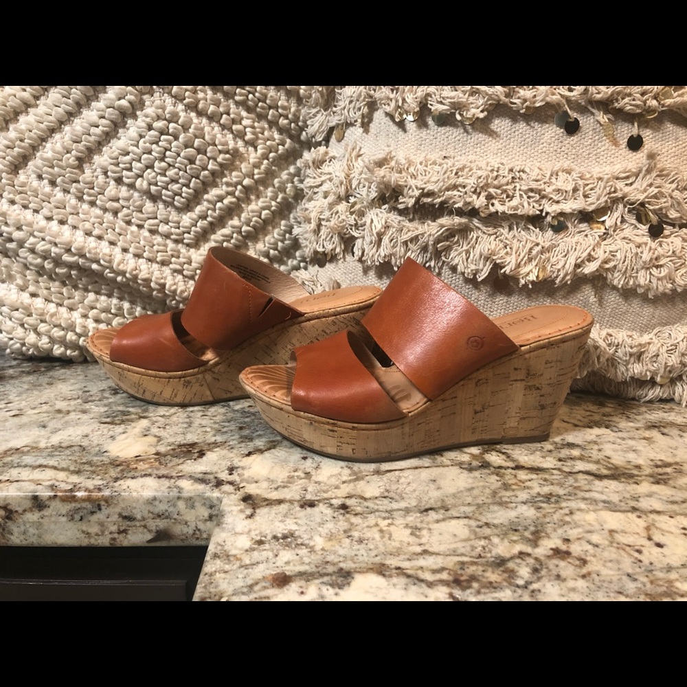 BORN wedge sandals.